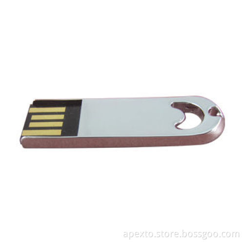 Mini USB Flash Memory with Metal material, Supports Plug-and-play Function, OEM/ODM Orders Welcomed